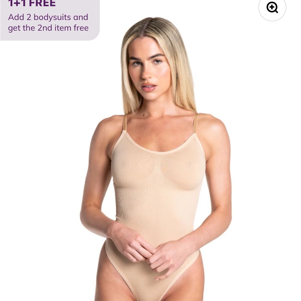 Seamless Nude Thong Shapewear Bodysuit